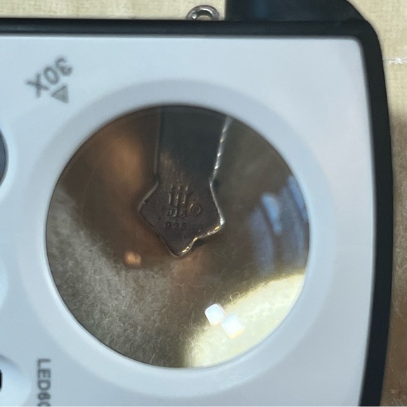 James Avery Retired Green Stone Mosaic Tile Enamel 925 Sterling Silver Cross - Picture 4 of 12